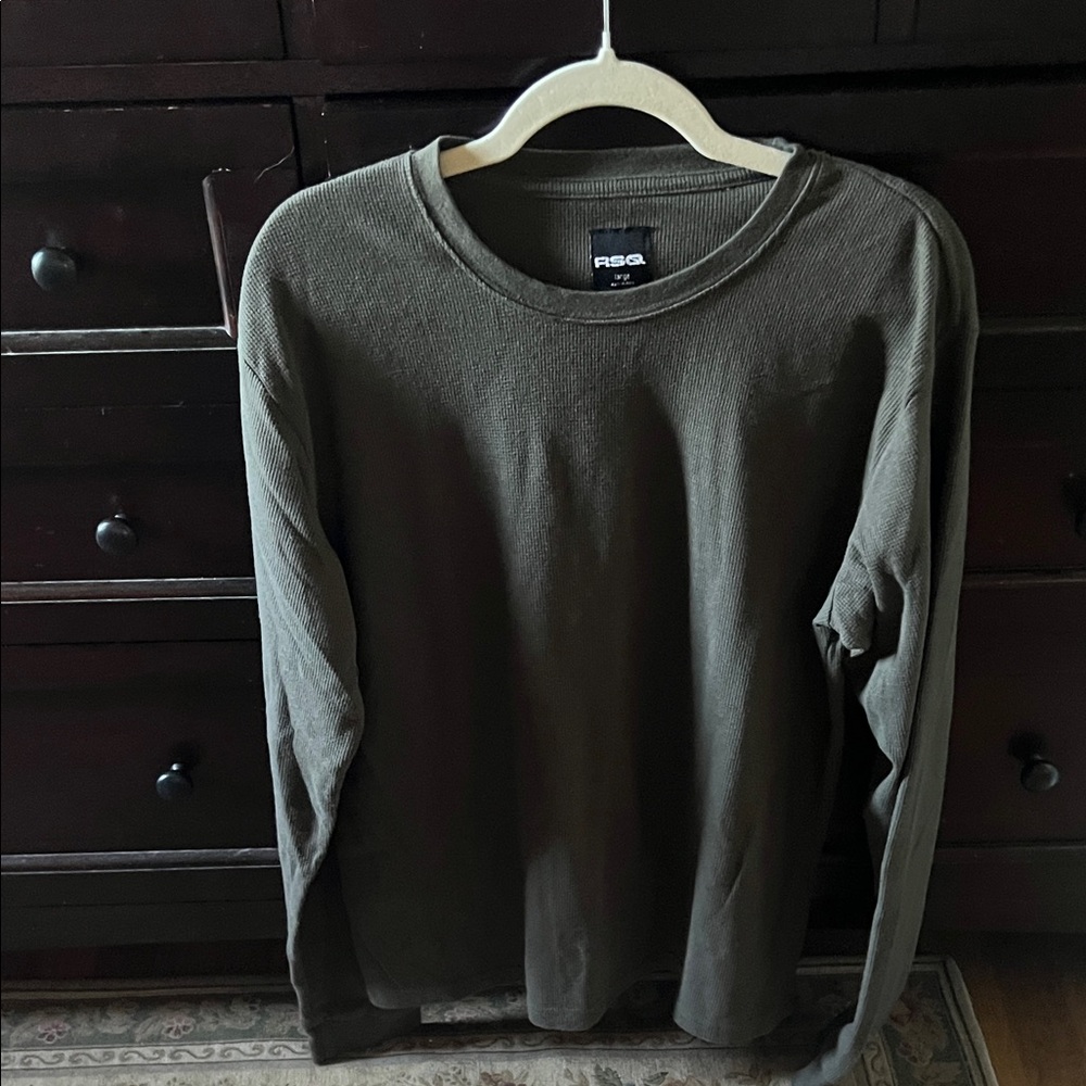 RSQ Olive Long Sleeve Shirt